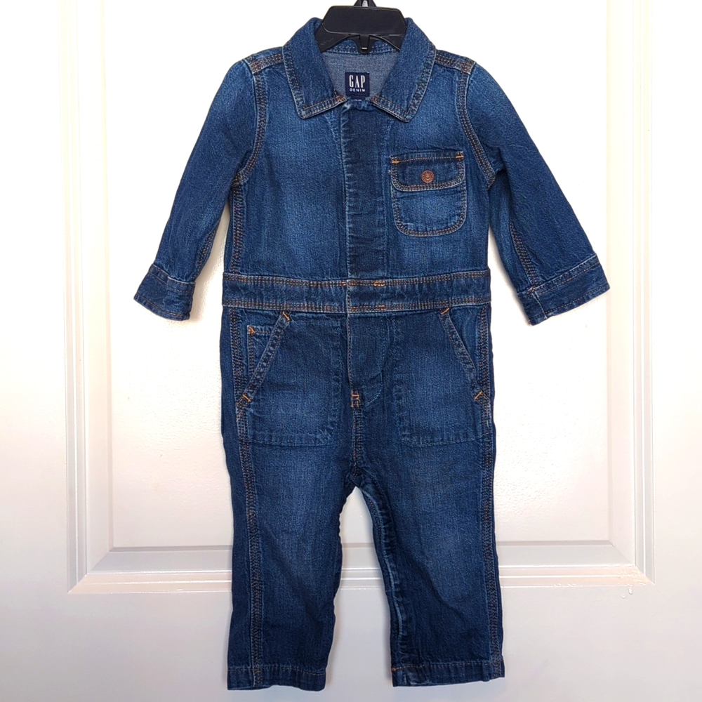 BabyGap Denim Utility Jumpsuit 12-18 months